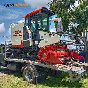 120hp 4LZ-8.0 Riz Blé <span class=keywords><strong>Moissonneuse</strong></span>-<span class=keywords><strong>batteuse</strong></span> avec cabine pour la récolte du maïs avec composants de base Moteur Boîte de vitesses Roulement d'engrenage - Product Image 2