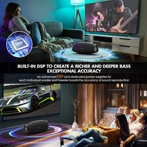 W-<strong>KING</strong> NEW X10+ Portable IPX6 Waterproof Portable Wireless Bluetooth Speaker with Wireless Microphone <strong>for</strong> <strong>Singing</strong> - Product Image 6