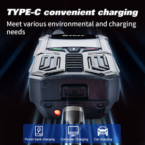 Set de 2 Walkie Talkies GPS 4G LTE, Radio Inteligente POC, Largo Alcance de 5000KM/100KM, Tarjeta SIM, Tipo C, USB, Emparejamiento Global - Product Image 4