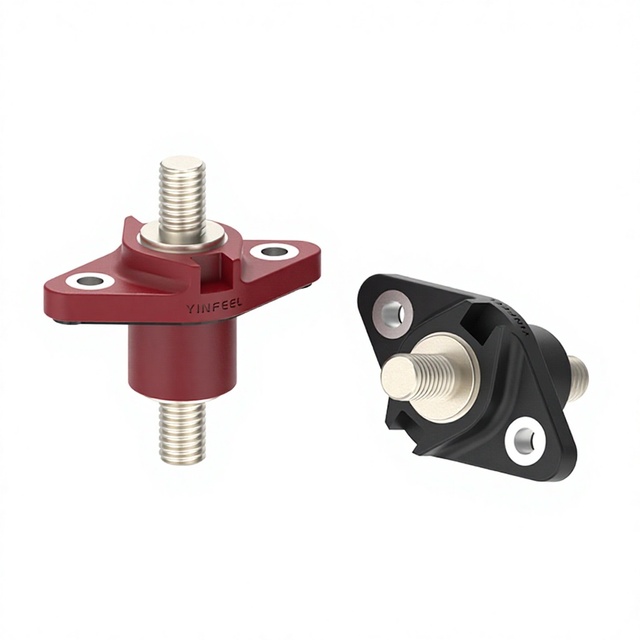 200A Power-through Energy Storage Backup Power Connection Post Lithium Battery Connector High Current Threaded Terminal