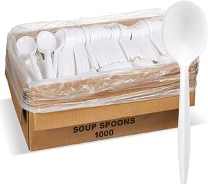 big heavy weight <b>soup</b> <b>spoon</b> PP Thickened Cutlery - Product Image 1