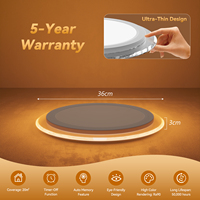 Lampe de plafond LED ronde Zenyuan de style moderne pour salon, éclairage décoratif de haute qualité pour la maison