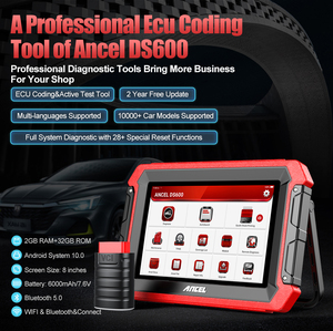 Herramienta de Diagnóstico para Todos los Sistemas ANCEL DS600, Más de 3000 Pruebas Activas, 34 Funciones de Reinicio de Mantenimiento, Actualización Gratuita - Product Image 3