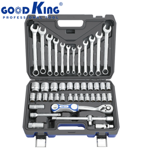GOODKING Set d'outils manuels pour la réparation automobile 44 Pcs Set d'outils de réparation automobile Jeu de clés à cliquet pour véhicule professionnel <span class=keywords><strong>14401</strong></span> - Product Image 1