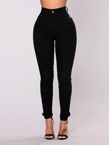 YUANBOFEI <span class=keywords><strong>Jeans</strong></span> Skinny da Donna a Vita Alta, Pantaloni in Denim Snellenti <span class=keywords><strong>Super</strong></span> Elasticizzati, Pantaloni a Sigaretta Lavati Sexy - Product Image 6