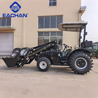 Tracteur haute performance 4 roues motrices 80 CV CE EPA Euro 5 pour travaux de jardinage, travaux de construction, aménagement paysager, tracteur diesel hydraulique
