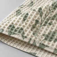 Serviette de cuisine personnalisée en tissu gaufré absorbant, torchon imprimé, serviette de séchage pour thé, OEM ODM