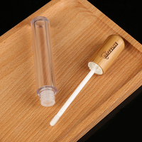 Tube de gloss à lèvres en plastique vide de 5 ml, style bambou, avec applicateur