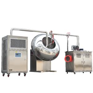 Crispy Pistacho Granos de café Avellanas Encapsulado Jarabe de fruta seca Máquina de recubrimiento de <span class=keywords><strong>chocolate</strong></span> - Product Image 2