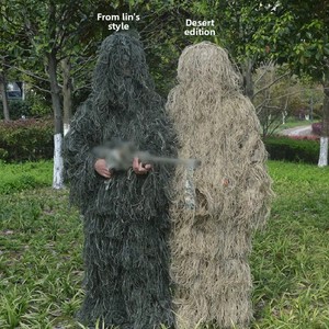 HP Realistic Breathable CS Outdoor Training PUBG Camouflage Clothing Unisex Acrylic Ghillie <b>Suit</b> for - Product Image 3