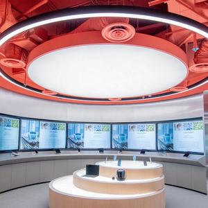 Pannello LED da 600mm di Diametro, Finitura Argento Anodizzato Moonfull, Alta Luminosità 3000K 4000K, Lampada a Sospensione per Controsoffitto - Product Image 5