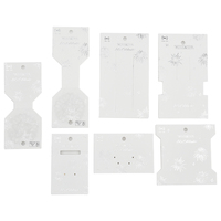 Boucles d'oreilles personnalisées carte avec porte-ruban personnalisé imprimé estampage à chaud logo carton boucle d'oreille carte emballage boucles d'oreilles carte de soutien