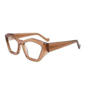 Personalized Thick Acetate Eyewear Eyeglass Frames Men Optical Men's Retro Woman Fashion Glasses