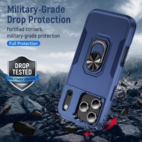 Nouveau support en métal étui de qualité militaire pour iPhone 17 Pro Max housse d'armure pour iPhone 17 Air 16 15 14 13 12 11 Pro Max Plus 16e Coque