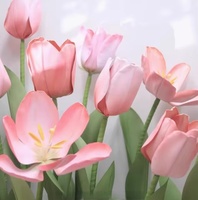 Dekorasi Bunga Tulip Raksasa 3D Eva untuk Pernikahan, Bunga Tulip Raksasa untuk Luar Ruangan