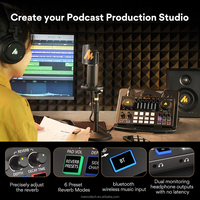 Kit de carte son pour podcast Maono AME2A, microphone d'enregistrement professionnel PD400X, ensemble pour YouTuber, microphone vidéo en direct à très faible latence