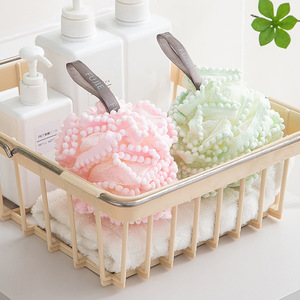 Fujie Bath <b>Sponge</b> Ball Cherry Blossom Pink Large Size Soft <b>Exfoliating</b> For Adults - Product Image 2