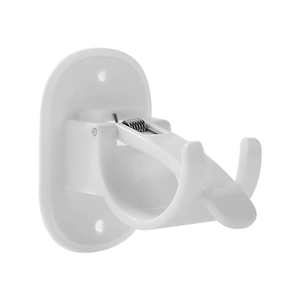 Gancio Adesivo Multifunzionale in Plastica Resistente per Montaggio <span class=keywords><strong>a</strong></span> Parete Senza Chiodi per Appendere Bastoni da Doccia e Aste Romane - Product Image 4