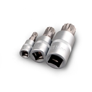 Fabricant Fournitures CRV Matériel 8pcs M16 M14 M12 M10 M8 M6 M5 M4 Bit Sockets Metric and Imperial Press Fit Sleeves - Product Image 5