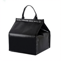 Sac isotherme non tissé métallisé brillant avec couche en aluminium pour la livraison de nourriture, emballage de sandwichs, pizzas, pains, réutilisable, couleur personnalisée