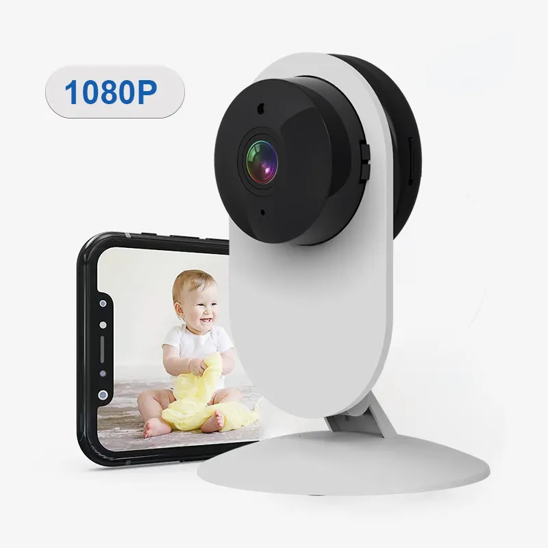 घर सुरक्षा कैमरा tuya स्मार्ट गूंज शो/गूगल घर समर्थन 1080p <span class=keywords><strong>HD</strong></span> P2P वायरलेस सीसीटीवी इनडोर वाईफ़ाई मिनी आईपी कैमरा