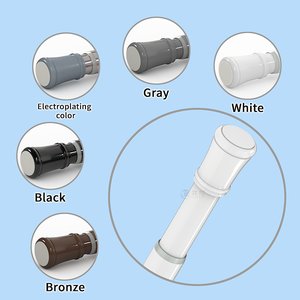 Vente en gros Installation facile Tringle à <span class=keywords><strong>rideau</strong></span> de douche télescopique extensible sur mesure Poteau en métal <span class=keywords><strong>sans</strong></span> perçage Mise à niveau à bas prix - Product Image 5