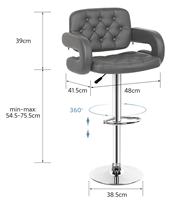 Chaises pivotantes de table de café en aluminium Durable de haute qualité canapé de bar en cuir commercial moderne pour une utilisation intérieure pour le mariage de bureau