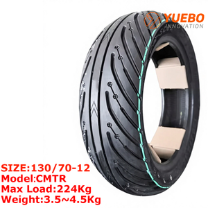 Pneumatico Moto Tubeless YUEBO 130/70-12 Nuovo in Gomma per Sostituzione/Riparazione, Ideale per il Pendolarismo Urbano con Bassa Resistenza al Rotolamento - Product Image 1