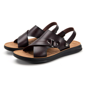 <span class=keywords><strong>Sandali</strong></span> da <span class=keywords><strong>uomo</strong></span> fatti a mano <span class=keywords><strong>in</strong></span> <span class=keywords><strong>vera</strong></span> <span class=keywords><strong>pelle</strong></span> pantofole piatte da esterno a due vie uso <span class=keywords><strong>sandali</strong></span> per gli uomini di alta qualità - Product Image 6