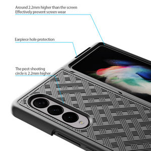 सैमसंग Z गुना 3 डीलक्स तह बेल्ट क्लिप पिस्तौलदान के लिए 1 में 2 संयोजन पीसी Shockproof फोन के मामले में - Product Image 4
