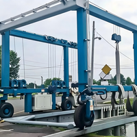 Plataforma Hidráulica Sincronizada Tipo Tijera de 25 Toneladas, Sistema de Elevación para Yates, para Estación de Servicio de Embarcaciones en Agua