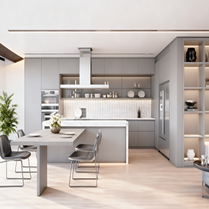 Мебель для кухни GODI: готовые современные островные шкафы из массива дерева, модульные, с отделкой под старину, традиционные кухонные гарнитуры - Product Image 4