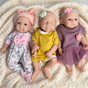 Poupée Bébé <span class=keywords><strong>Reborn</strong></span> Souple en Gros, 16 Pouces, Silicone Solide, Vente Directe Usine, Poupées Nouveau-né Réalistes Pondérées Non Peintes Vides pour DIY - Product Image 1