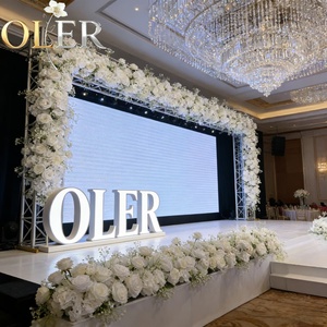 Runner Floreale Incantevole OLERAY, Composizione di Fiori Artificiali per Decorazione Corridoio Nuziale, per Matrimoni Magici - Product Image 1