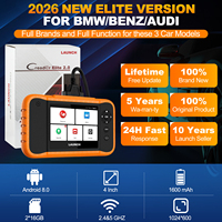 LAUNCH CRE ELITE 2.0 para BBA, Escáner OBD2, Máquina de Diagnóstico de Sistemas Completos, Codificación de ECU para BMW y Benz, Gratis de por Vida