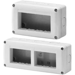 Armoire réseau murale avec protection IP54, boîte de distribution en ABS pour appareils système avec 4 emplacements pour niveau IP40 - Product Image 2