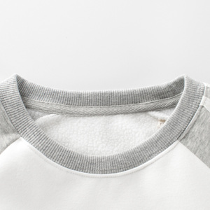 Sudadera con <span class=keywords><strong>Logo</strong></span> personalizado para niños, 37% algodón, 63% poliéster, cuello redondo, 300Gsm - Product Image 2