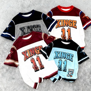 Camisetas Deportivas Unisex con Diseño de Escudo de Equipo Personalizado, Venta al Por Mayor de Fábrica OEM, Ropa Deportiva para Universidad, Gimnasio y Entrenamiento - Product Image 2