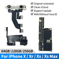 Nouvelle carte mère transparente d'origine pour Iphone Xs Xr Xs Max carte mère débloquée remplacements d'origine 128 Go
