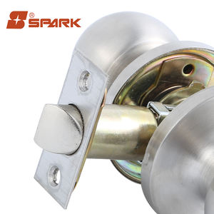 Poignée de porte de passage en acier inoxydable satiné nickel de haute qualité SUS 304 avec rosette ronde - Product Image 5