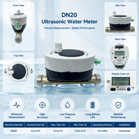 Compteur d'eau numérique à ultrasons DN20 4G Smart IoT R250, débitmètre résidentiel, lecture à distance sans fil, 3/4 pouce, IP68