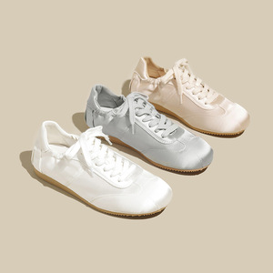 Chaussures à talons bas de style français pour femmes, avec nœud, bride de ballerine, Mary Jane, semelle souple, à enfiler - Product Image 1
