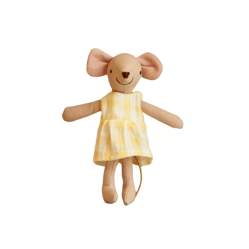 Robe à carreaux jaune 13 cm