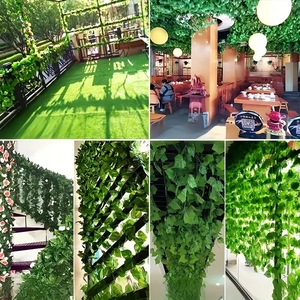 Hyhpsyj เถาวัลย์ไอวี่ประดิษฐ์ 220 ซม. 12 ชิ้น พวงมาลัยต้นไม้สีเขียว ตกแต่งงานแต่งงาน - Product Image 3