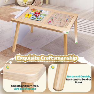 ตารางประสาทสัมผัสสำหรับเด็กวาดและเล่นตารางประสาทสัมผัสสำหรับเด็กวัยหัดเดิน1-3พร้อมถังเก็บของขนาดใหญ่<span class=keywords><strong>2</strong></span>ถังกระดาน4มอนเตสซอรี่ - Product Image 3
