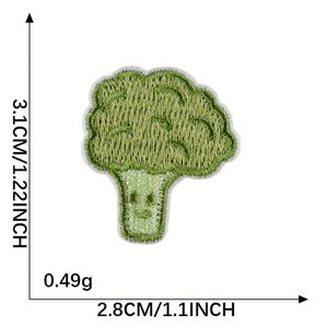 Patchs brodés mignons de dessins animés pour vêtements, patchs thermocollants DIY, motifs variés (Chat/Animal de compagnie/Nourriture), vente en gros - Product Image 5