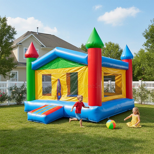 Lâu Đài nhảy bơm hơi thương mại 4m x 4M | nhà máy <span class=keywords><strong>Bouncer</strong></span> trẻ em trực tiếp cho giải trí trong nhà ngoài trời - Product Image 1
