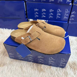 Sandales en liège de haute qualité en cuir de vachette de <span class=keywords><strong>style</strong></span> Birken OEM/ODM Sandales de plage confortables pour femmes Commande en gros de pantoufles de plage pour hommes - Product Image 3