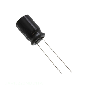 Condensateur Radial TH en Aluminium 22 µF 20% 63V, Distributeur Autorisé, UVR1J220MDD1TA, à Montage Traversant - Product Image 1