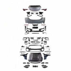 Classe C W205 à W206 C63 Style Kit de carrosserie Pièces automobiles C180 C200 <span class=keywords><strong>C220</strong></span> C300 C350 Mise à niveau vers le nouveau C63 2022 Look Car Bumpers Lights - Product Image 1